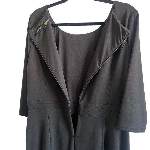 Black Ponte Sheath Dress by Ellen Tracy - Picture 4 of 6